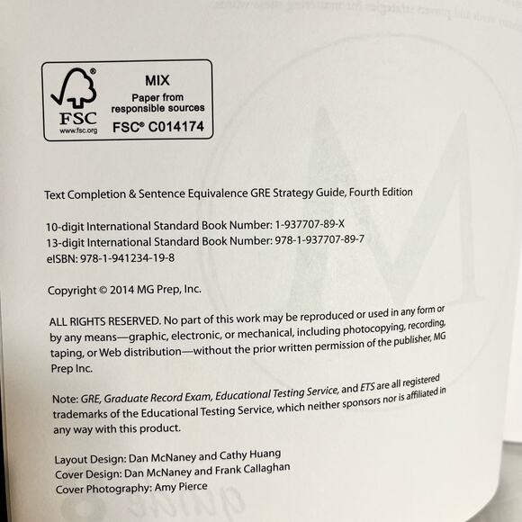 GRE Text Completion & Sentence Equivalence - Text Book - Picture 5 of 7